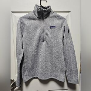 Patagonia Light Gray Geometric Pullover
